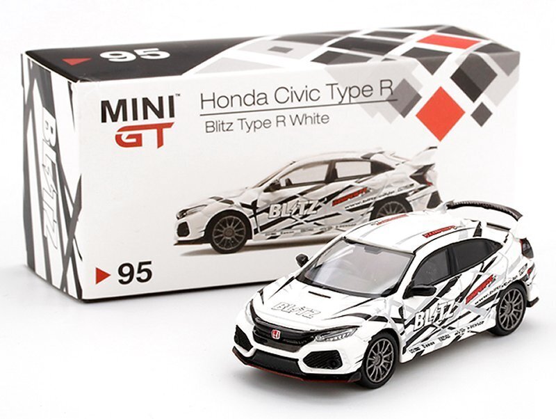 ミニカー MINI GT Honda Civic Type R & Nissan GT-R HONDA Civic Type R - FK8 - Blitz Type R - white - Mini GT 1:64 | eBay