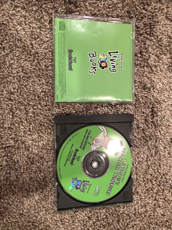 Vintage 1993 Arthur's Teacher Trouble MPC Windows 95 3.1 Mac CD ROM Living Books - Image 3 of 4