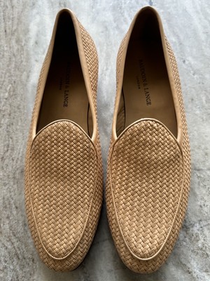 Baudoin & Lange Natural Soft Sagan Woven Leather Loafer 45 Belgian Classic Tan Baudoin & Lange Natural Soft Sagan Woven Leather Loafer 45  main image 2