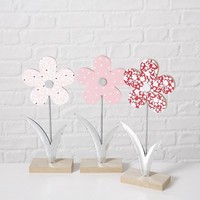 Dekoaufsteller Fleuri Blume Mdf Rosa H 30Cm StüCkpreis