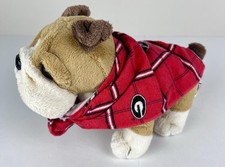 GANZ Webkinz Bulldog 8" Plush Stuffed Animal HM126 No Code w/ vUGA Bandana