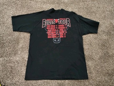 Vintage Starter Chicago Bulls T Shirt XL Black 1998 NBA Finals