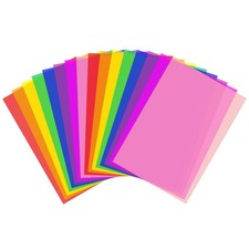 16 Sheets 8 Colors Lighting Gels, Correction Coloured Acetate Color Filter Light