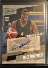 2021-22 Chronicles Draft Picks Bonus Shots Ariel Hukporti #PBAHU Green RC Auto 