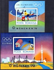 ROMANIA 1972 BLOCK97-98 ** MINT IN PERFECT CONDITION OLYMPICS (06677