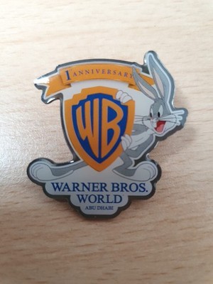 Exklusive Warner Bros World Abu Dhabi 1. Jubiläum Pin Anstecker Bugs Bunny gebraucht