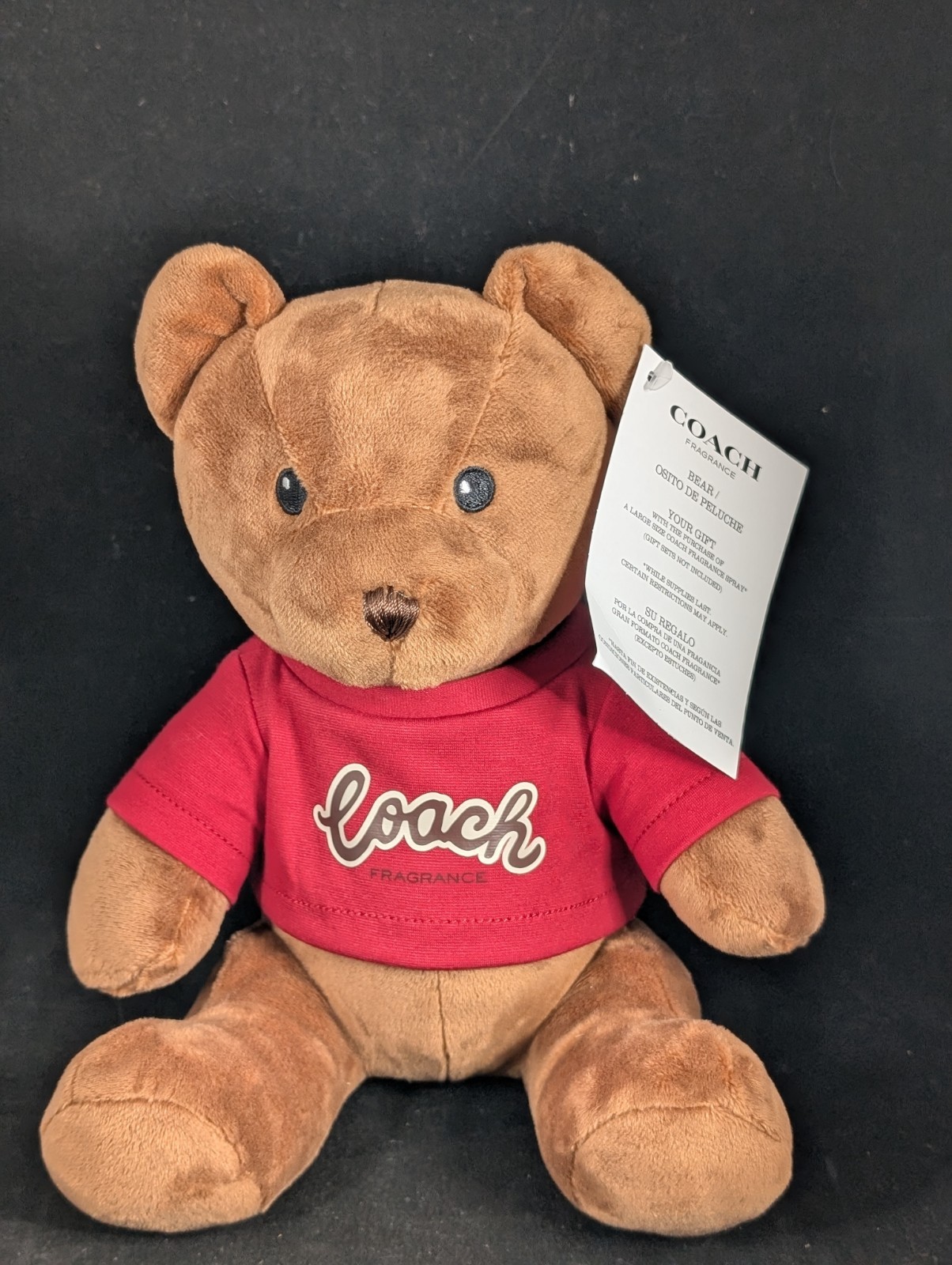 Coach Brand Teddy Bear Plush Stuffed Animal 8
