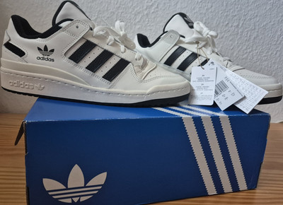 adidas Forum Low CL Herren Sneaker Originals Weiß Schwarz Leder Größe 44