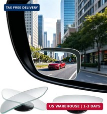 JOYTUTUS Blind Spot Mirror 2 Pack HD Frameless Convex Glass for Wide Angle View