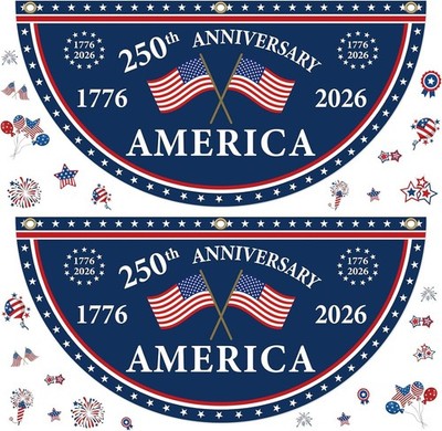 America 250th Birthday Bunting Flag 1776-2026 Commemorative Patriotic Banner 2