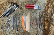 Huge Lot of Kemper And Others Ceramic Pottery Clay Sculpting Modeling Tools USED