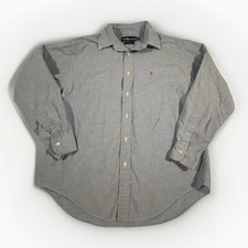 Lauren Ralph Lauren Mens Sz 12 Dress Shirt Regular Cotton light Blue A5 