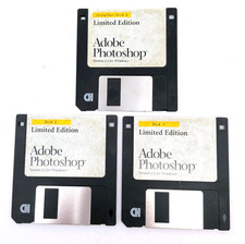 Vintage PHOTOSHOP Limited Edition Version 2.5 for Windows FLOPPY DISKS