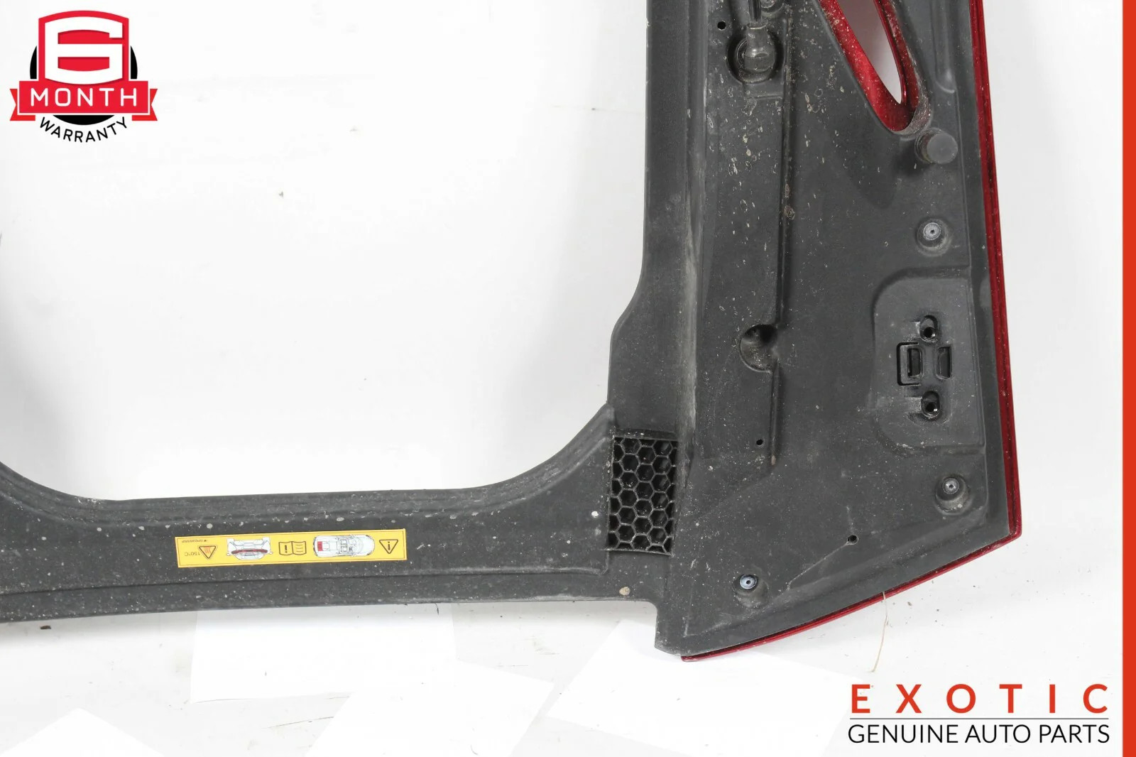 15-17 McLaren 650S Rear Lid Back Panel Cover Red OEM