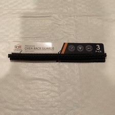 Silicone Oven Guards for Racks by Linda  s Essentials 3 Pack - 14 Inch Black