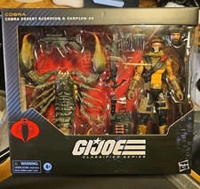 GI JOE CLASSIFIED COBRA DESERT SCORPION & SKRP10N-25 DELUXE FIGURE SET  180. WOW