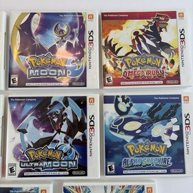 Pokemon Nintendo 3DS GAME LOT Of 8 Complete Box Sun Moon Ultra X Y AUTHENTIC