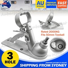 Trailer Coupling Galvanised 2Hole Quick Release Hitch 2000kg 50mm Tow ADR 4177.3