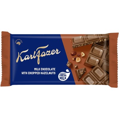 Fazer Milk Chocolate Hazelnut 145g Finnish Nordic Chocolate Bar