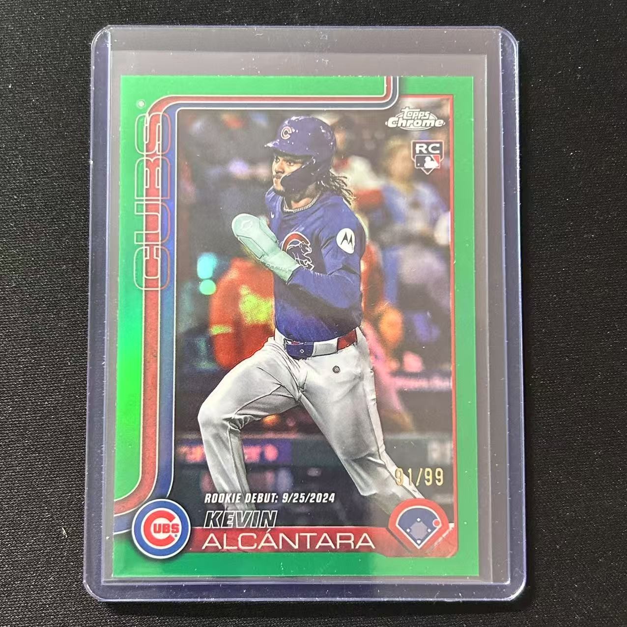 ☕️2025 TOPPS CHROME UPDATE SERIES BASEBALL DEBUT GREEN /99 RC KEVIN ALCANTARA