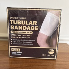 Everlit Care Tubular Bandage Size G 4.5 in x 11 Yds Sensitive Skin New Sealed