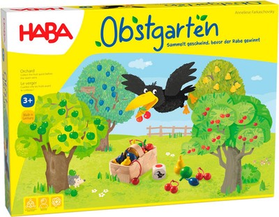 HABA Obstgarten Brettspiel Würfelspiel ab 3 Jahren Holz