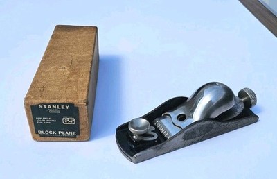 Vintage Stanley #65 Block Plane In Original Box