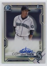 2021 Bowman Chrome Prospect Auto Refractor 443/499 Juan Then #CPA-JTH Auto 12i0