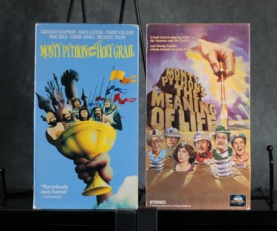 Monty Python Holy Grail & Meaning of Life VHS Lot 2 Tapes Tested Comedy Cult