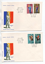 FDC Romania, Romania, 1980 Old Uniforms, Mi 3751-3757 Complete Set
