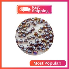 Mulutoo 10MM 80 Pieces 96 Faceted Crystal Glass Bead Crystal AB Round Faceted Be