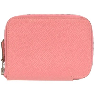 AUTHENTIC HERMES Azapp mini coin purse Rose Confetti Epsom