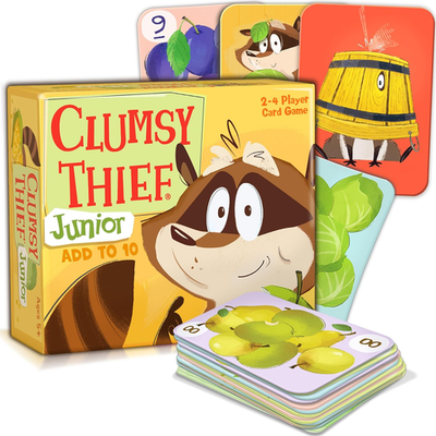 #ad #ad Clumsy Thief Junior Math Card Game Adding to 10 Fun for Kids Ages 5 7 Award W $29.43