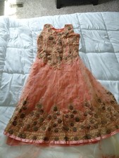 Pink floral Indian traditional dress