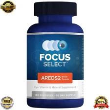 Focus Select AREDS2 Based Eye Vitamin-Mineral Supplement - 180 Capsules 2025 USA
