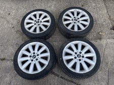 4 x Mini Cooper F Cosmos Alloy Wheels Style 499 Silver 17 Inch + Tyres (999)