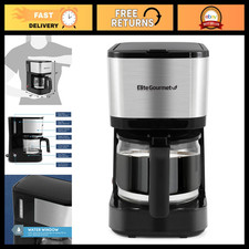 Automatic 5-Cup Drip Coffee Maker with Pause & Serve, Compact Kitchen Appliance