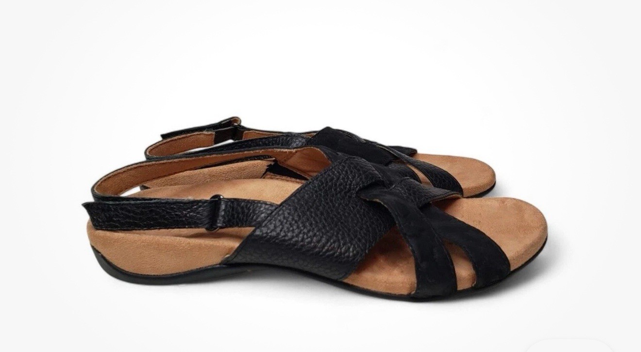 Vionic Eira Adjustable Slingback Sandal Black Peb… - image 3