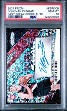 2024 Prizm Fast Break Rookie Auto – Donovan Clingan – PSA 10 GEM MINT