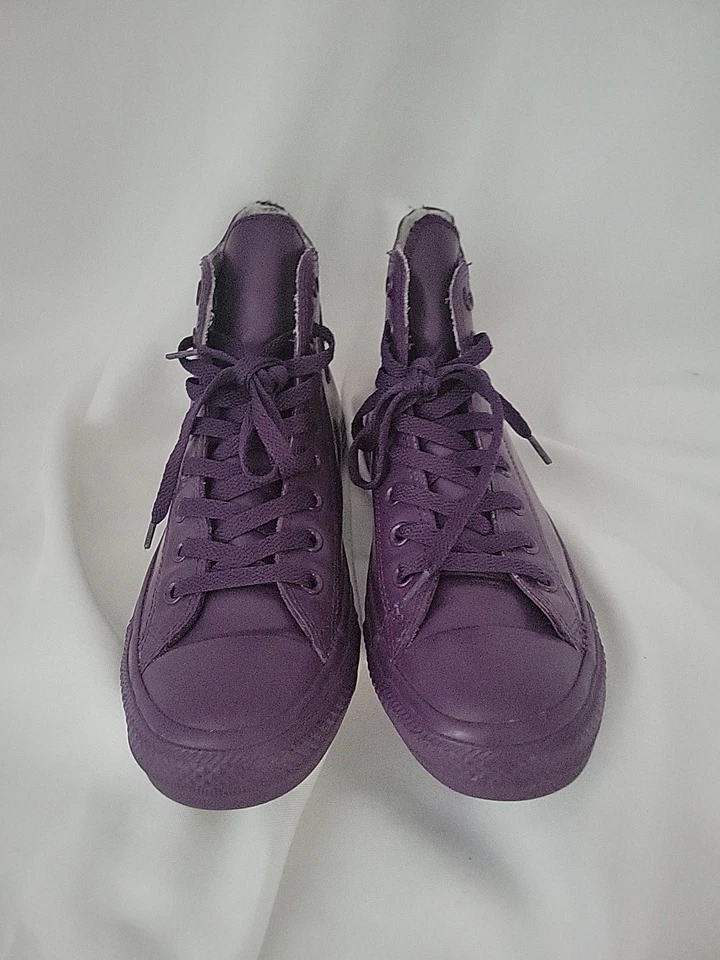 Converse All-Star Chuck Taylor Purple Rubber High Top Rainboot Mens 7 Wom 9  - Image 3 of 4