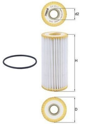 MAHLE Oil Filter For AUDI VW SEAT SKODA PORSCHE CUPRA A1 Sportback A3 06L115562