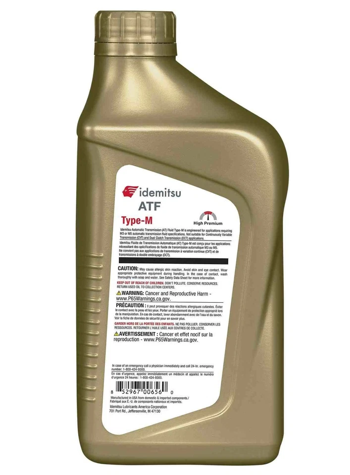 Kit 8x QUART Fluidos de Óleo de Transmissão Automática ATF TYPE-M Para FORD MAZDA MERCURY - Imagem 3 de 4