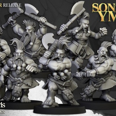 x10 Sons of Ymir - Deathseekers - Highland Miniatures 28mm