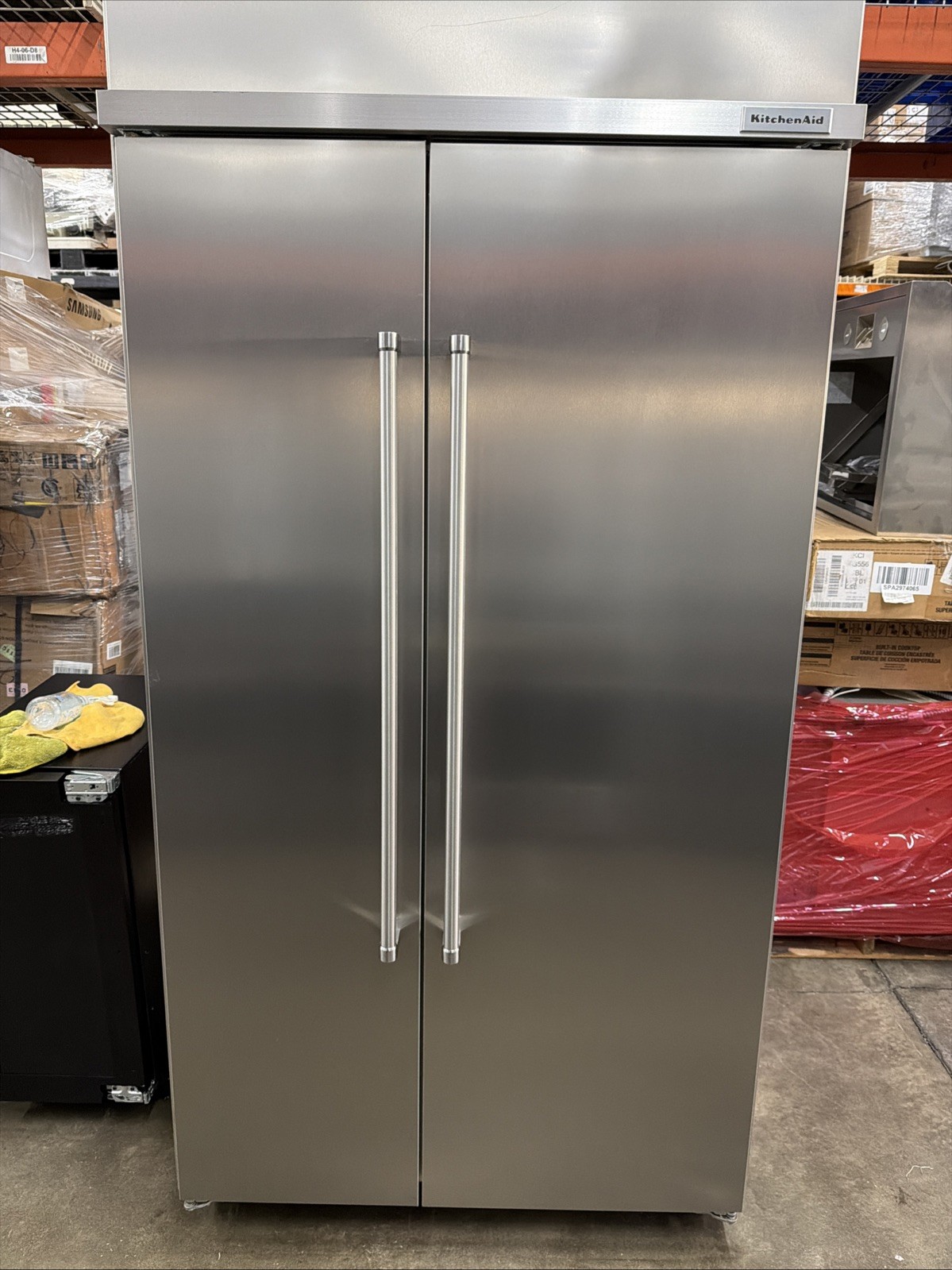 KitchenAid 42 Inch Side-by-Side Built-In Refrigerator  - KBSN702MPS