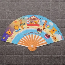 Lotte Koala s March chocolate summer fan paper