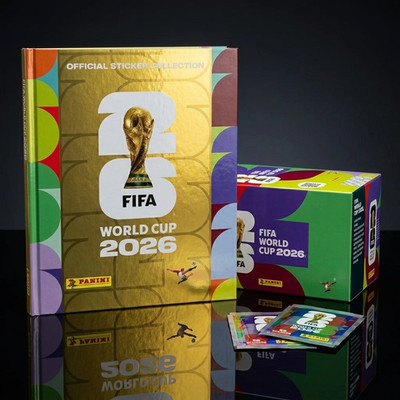 Panini FIFA World Cup 2026 Premium Gold Hardcover Album + LATAM Box 104 Packs
