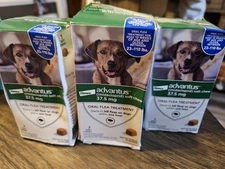 3X Advantus Soft Chews for Dogs 23-110 lb (7 Count) 37.5mg - BRAND NEW Exp 06/27