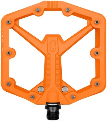 Crankbrothers Stamp 1 Gen 2 Large Platform Pedals - Composite Body, Orange,