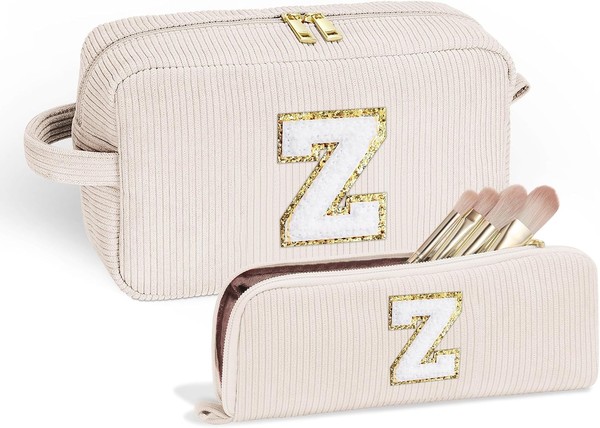 Parima Kosmetiktasche Damen - Cord Reise Schminktasche Klein Make Up Tasche-image
