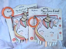 Kaloo Soft Baby Activity Book The Happy Unicorn Toddler Toy Plush - Pack Of 2